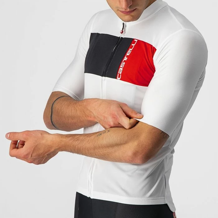 Maillot Manche Courte Castelli Prologo 7 Homme Blanc 2023 3 Maillot Manche Courte Castelli Prologo 7 Homme Blanc 2023 – Image 3