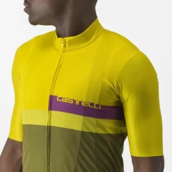 Maillot Manche Courte Castelli A Blocco Homme Jaune/Vert 2023 -Promos Vélos Urbains Boutique 04 4522017 782 700x700 3
