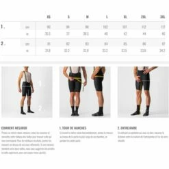 Collant Long Castelli Sorpasso Ros Bibtight Noir 2023 -Promos Vélos Urbains Boutique guide des tailles bas homme 700x700 1