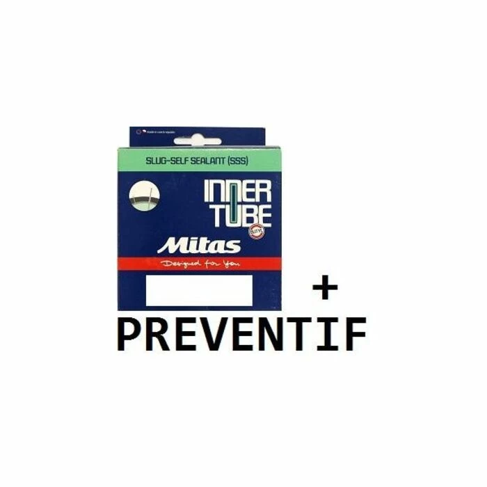 Chambre à Air Mitas City Avec Préventif 700x25/35C Schrader 1 Chambre à Air Mitas City Avec Préventif 700x25/35C Schrader