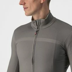 Veste Manche Longue Castelli Pro Thermal MID LS Gris 2023 -Promos Vélos Urbains Boutique pro thermal m i d l s gris 5 700x700 1
