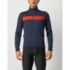 Veste Manche Longue Castelli Raddoppia 3 Bleu Foncé/Rouge 2023